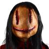 Full Face Mask Ghost Cosplay Mask Realistic Long Hair Demon Mask  Ghost Festival