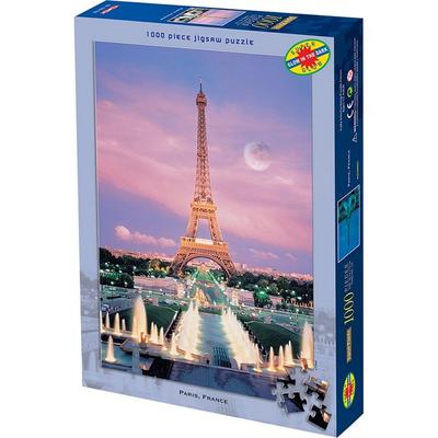 Παρίσι Γαλλία παζλ με φωτεινό εφέ TMX-100-100, ποικιλία χρωμάτων, 1000 κομμάτια Παζλ, Παιχνίδια για Παιδιά, Εκπαιδευτικά Παιχνίδια