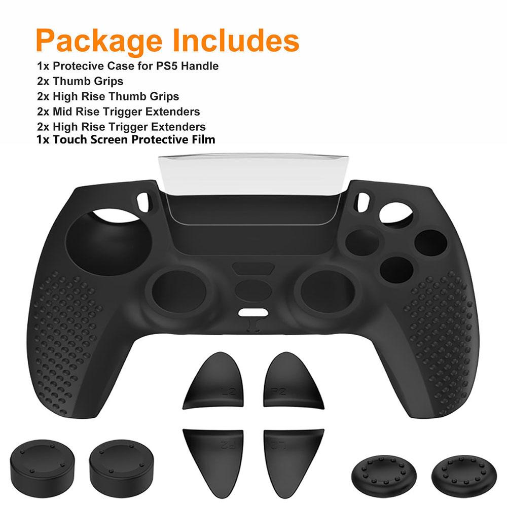 Silicone Grip Cover Skin Protective Rubber Case Kit For PlayStation 5 PS5 Controller