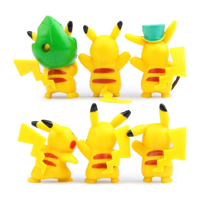 18pcs/set Pokemon Pikachu Action Figure Animation Cute Doll Collection PVC Model Toys