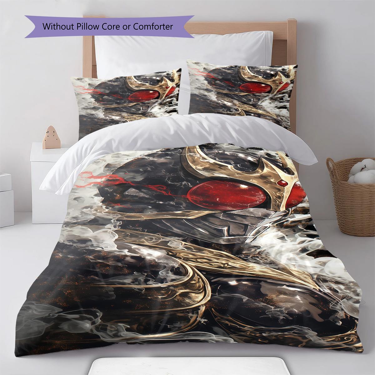 

Kamen Rider Chibi Front View Bedding Set Anime Duvet Cover Polyester Soft Bed Linen Twin Queen King -QJY 135x200cm