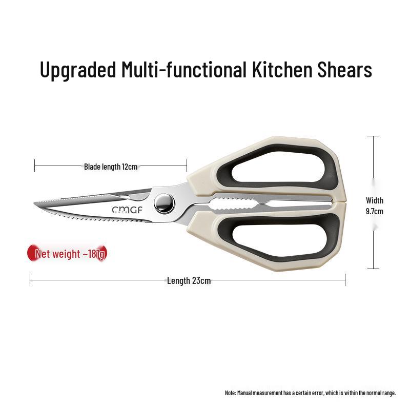 Multi-Functional Kitchen Scissors: Stainless Steel Sharp Bone-Cutting & Fish Shears