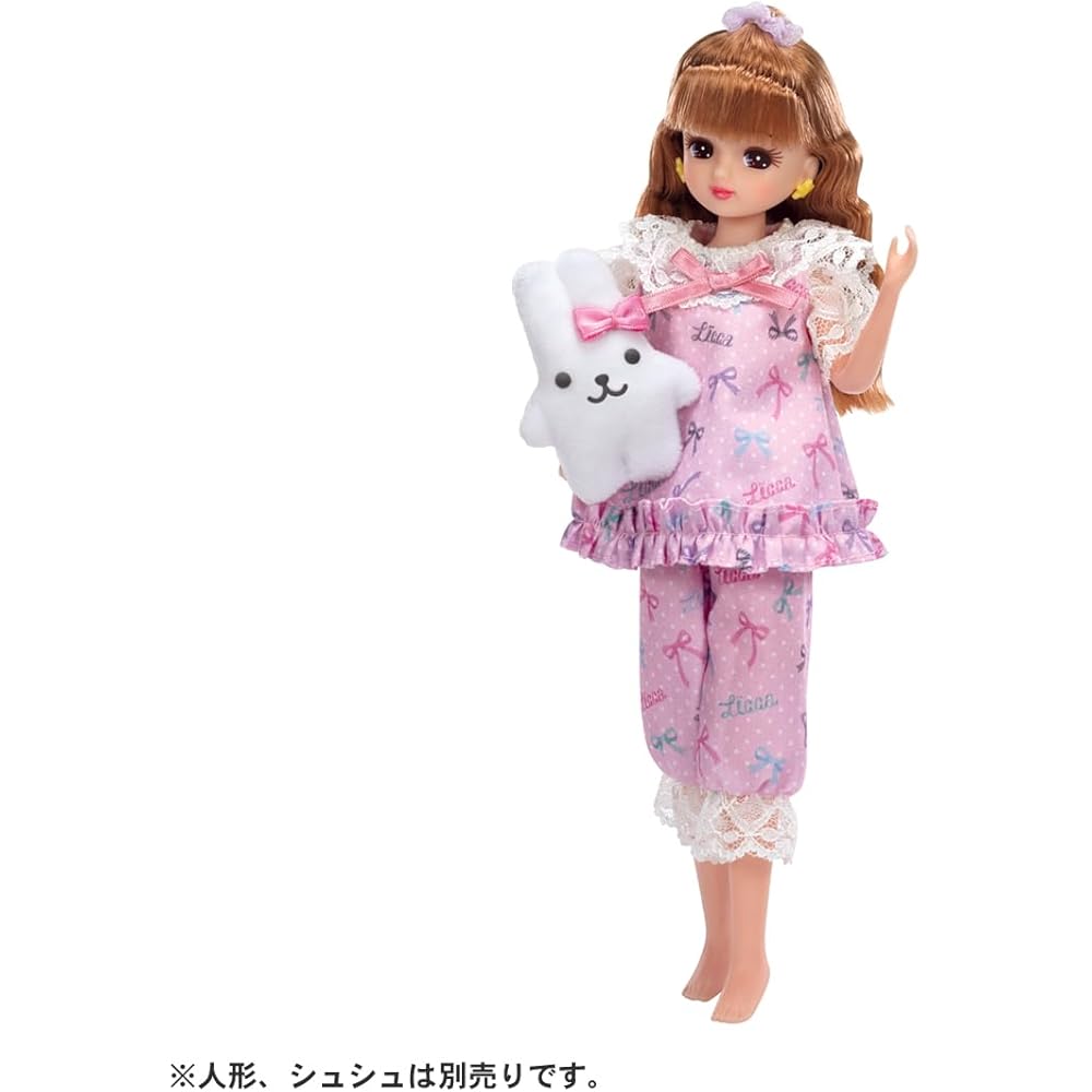 Takara Tomy Licca-chan Dress LW-05 Pajamas Outfit for Dress-Up Play Toy for Ages 3 and Up