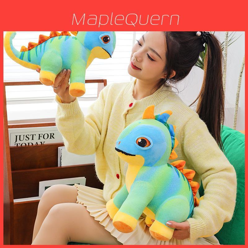 Plush Dinosaur Toy With Color Changing Blue Soft Stuffed Animal For Kids Playroom Decor