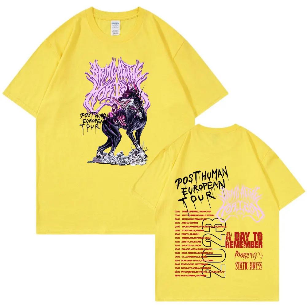 BMTH Band BringMe TheHorizon Post Human Europatour T-Shirt Herren Damen Oversized Weiches T-Shirt Hohe Qualität Reine Baumwolle T-Shirts