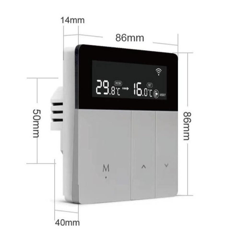 Tuya= WiFi Electric Floor Heating Thermostat Wall-mounted Boiler Thermostat Floor Heating Controller Smart Device Thermostat