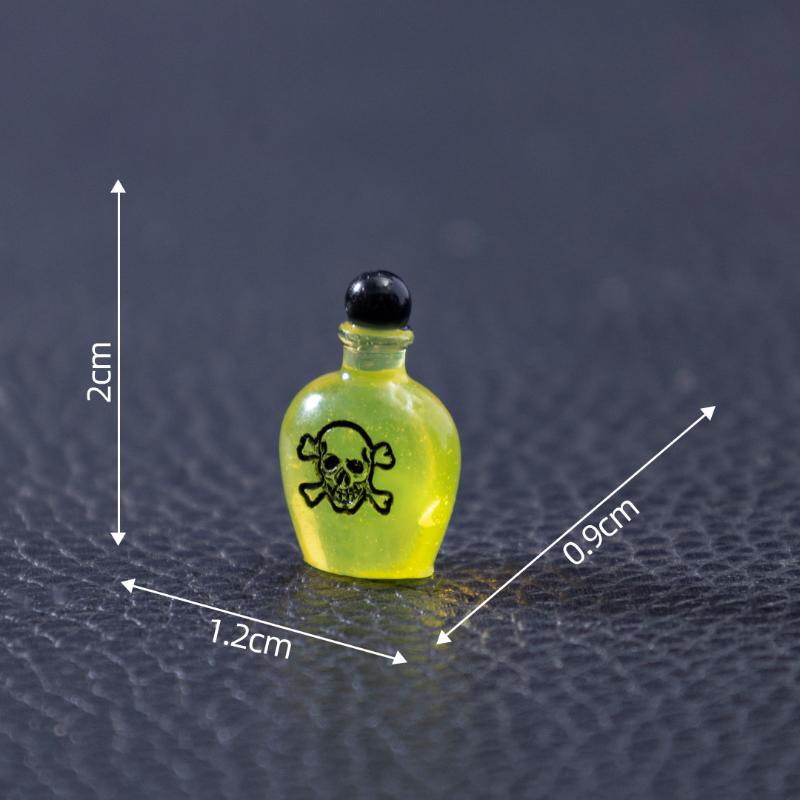 Halloween Scary Ghost Ornament Mini Resin Bone Skull Coffin Chair Statue for Holiday Party Tabletop Decor