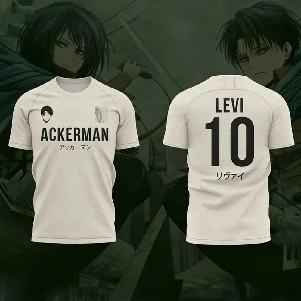 

Attack On Titan 3D Print T-Shirt, Anime Sports Breathable Short Sleeve, Unisex Football Shirt S