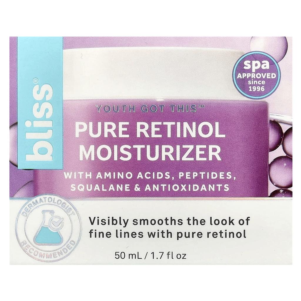 Bliss, YouthgotThis™, Pure Retinol Moisturizer, 50ml (1.7fl Oz)