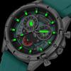 Luxusuhren für Herren Multifunktionale Sport-Quarzuhr Chronograph Wasserdicht Leuchtend Herrenuhr Datum