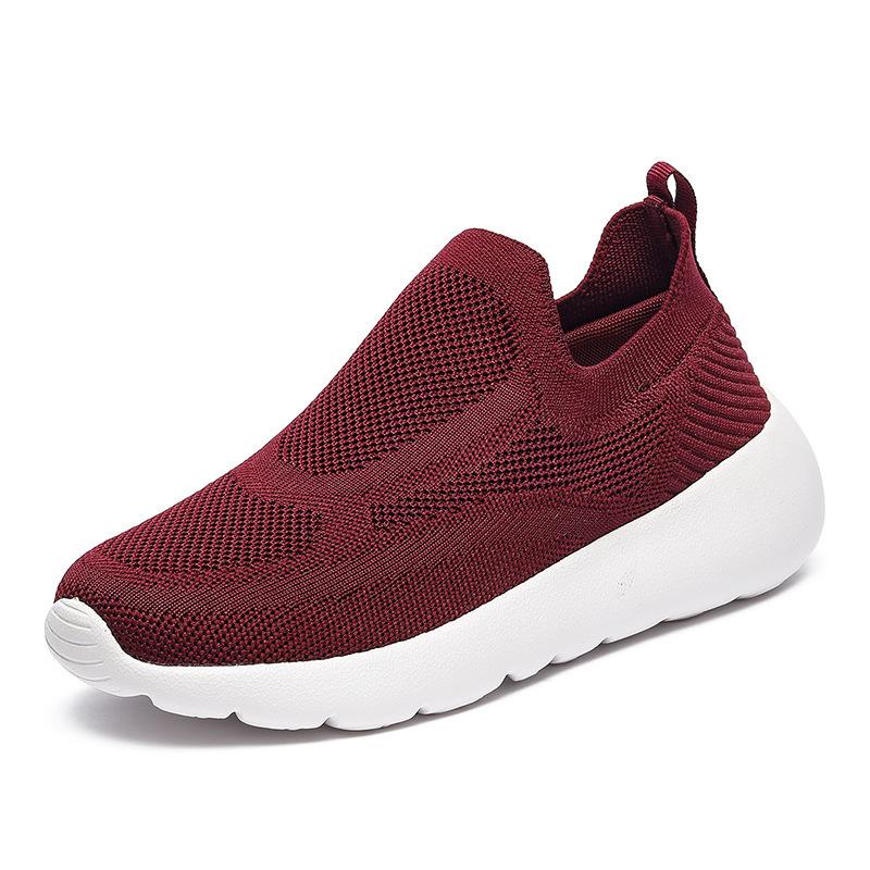 New Fly-woven Casual Sports Shoes for Men and Women, Breathable Cushioning Shoes, Running Shoes, Couple Walking Shoes