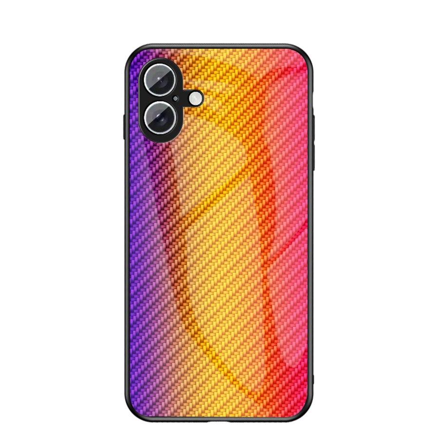 

Цветной закаленный стеклянный чехол для Google Pixel Apple iPhone 16E 16 15 6 7 8 Plus 12 14 13 Pro Max Oneplus Nord CE 2 3 4 Lite 5G Stripe Back Phone Cover Google Pixel 9