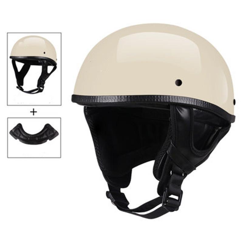 DOT Certification Retro Motorcycle Helmet Moto Helmet Scooter Vintage Half Face Biker Motorbike Crash Moto Helmet Casco Moto CE