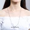 925 Sterling Silver Chopin Necklace Chain for Women & Men - Simple Clavicle Design