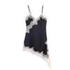 European & American Style Women's Lace Patchwork Asymmetrical Dress - Hot Selling Temperament