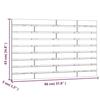 VidaXL Wall-mounted Headboard 96x3x63 Cm Solid Pine Wood 824723