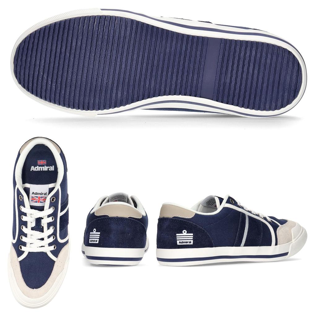 Admiral INOMER AD602 Sneakers, Unisex, Navy, Size 28.0cm