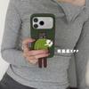 Cute Three-dimensional Cartoon Doll Holder Ins15 for iPhone17promax Apple 16 Mobile Phone Case 15pro