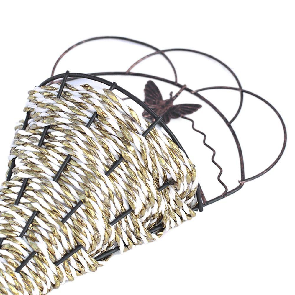 Hul Hengende Jern Blomsterpotte Metall Hengende Kurv Potte Slitesterk Hengende Veggkurv Hjem Hage