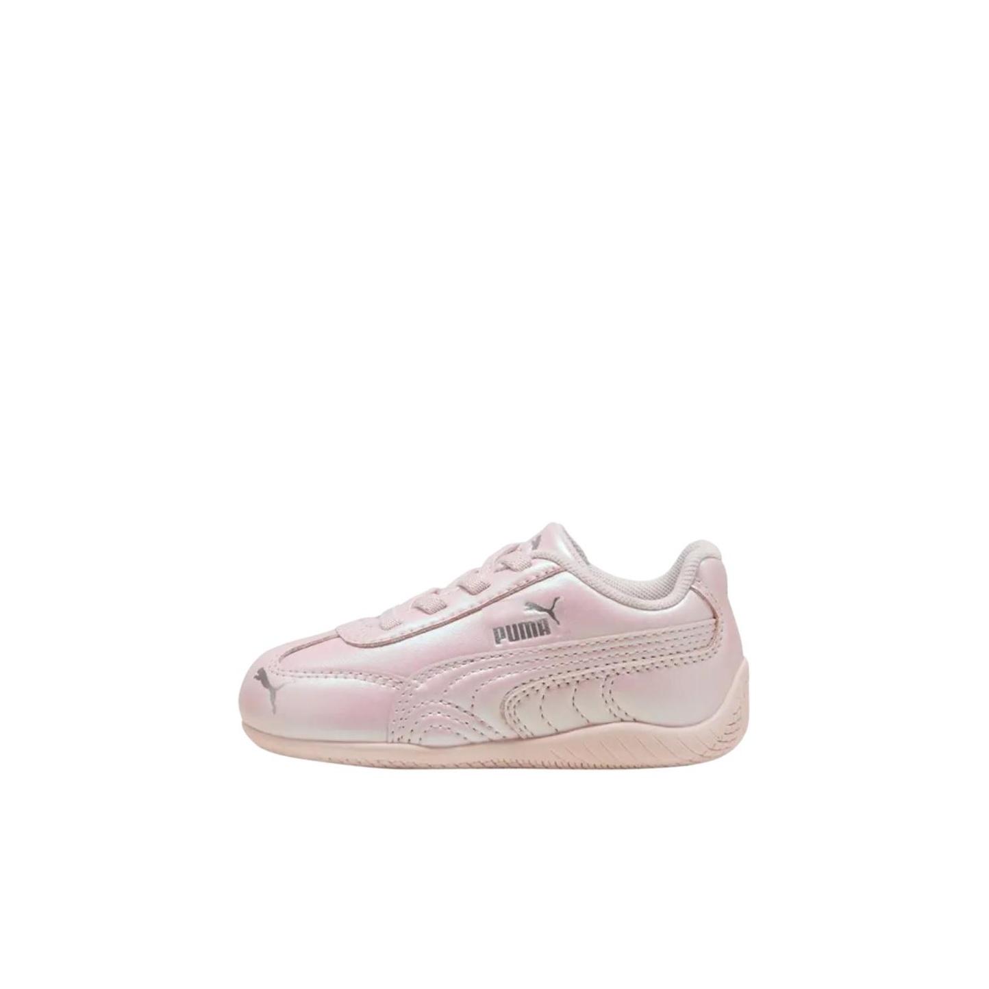 Puma Speedcat Toddler Iridescent Baby Sneakers Pink Jasmine-Flower Silver 404304-01 25