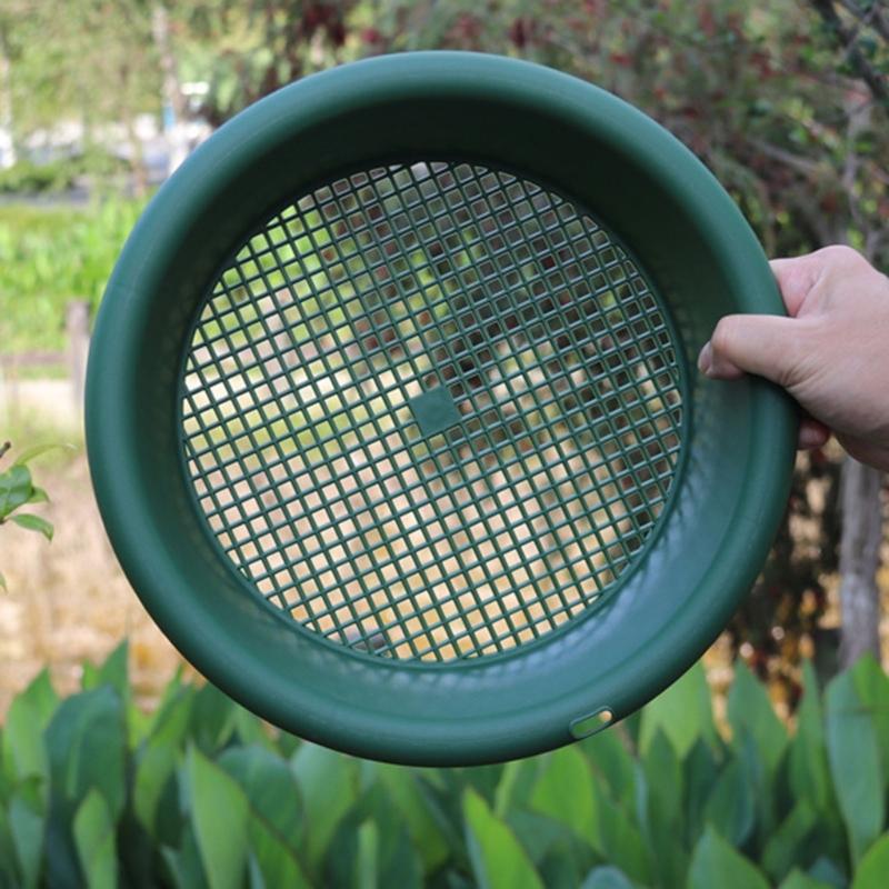Soil Sifter Plastic Soil Sieve Filter Mesh for Soil Stone Sifting Filtration Home Garden Flower Plant Nursery Tool