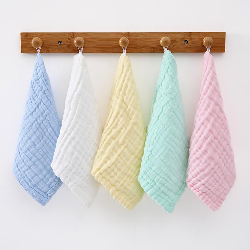 3-Pack/5-Pack Pure Cotton Gauze Baby Towels, Unique Bubble Gauze Technology, Can Be Used for Washing Face and Wiping Hands, Highly Absorbent