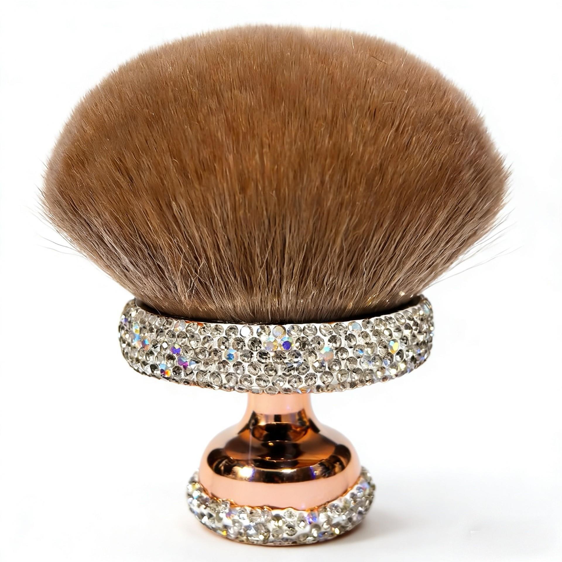 Portable Multi-Use Large Mushroom Head Loose Powder Blush Makeup Brush