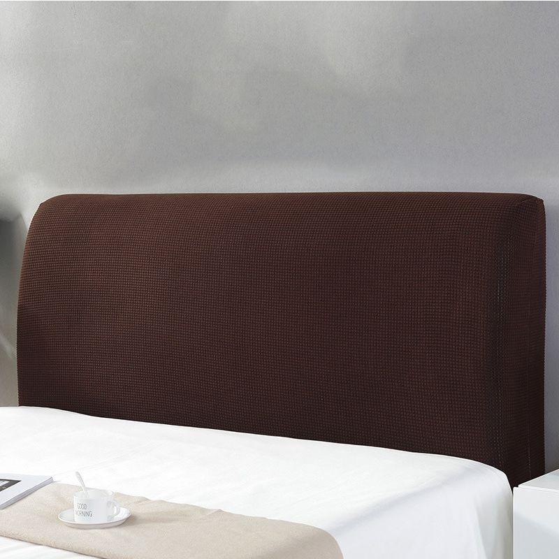 

Эластичный универсальный прикроватный чехол однотонный пылезащитный чехол домашний декор Coffee,1.8m
