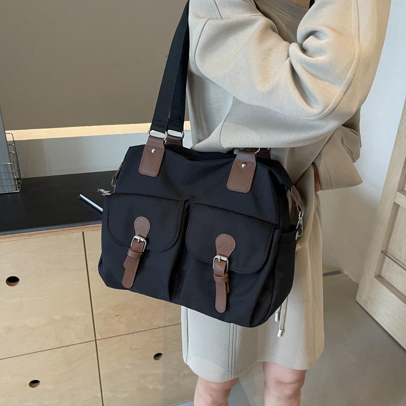 New Women's Bag Fashion Shoulder Bag Double Shoulder Handbag Going Out Travel Multi-function Messenger Bag Large Capacity Unisex