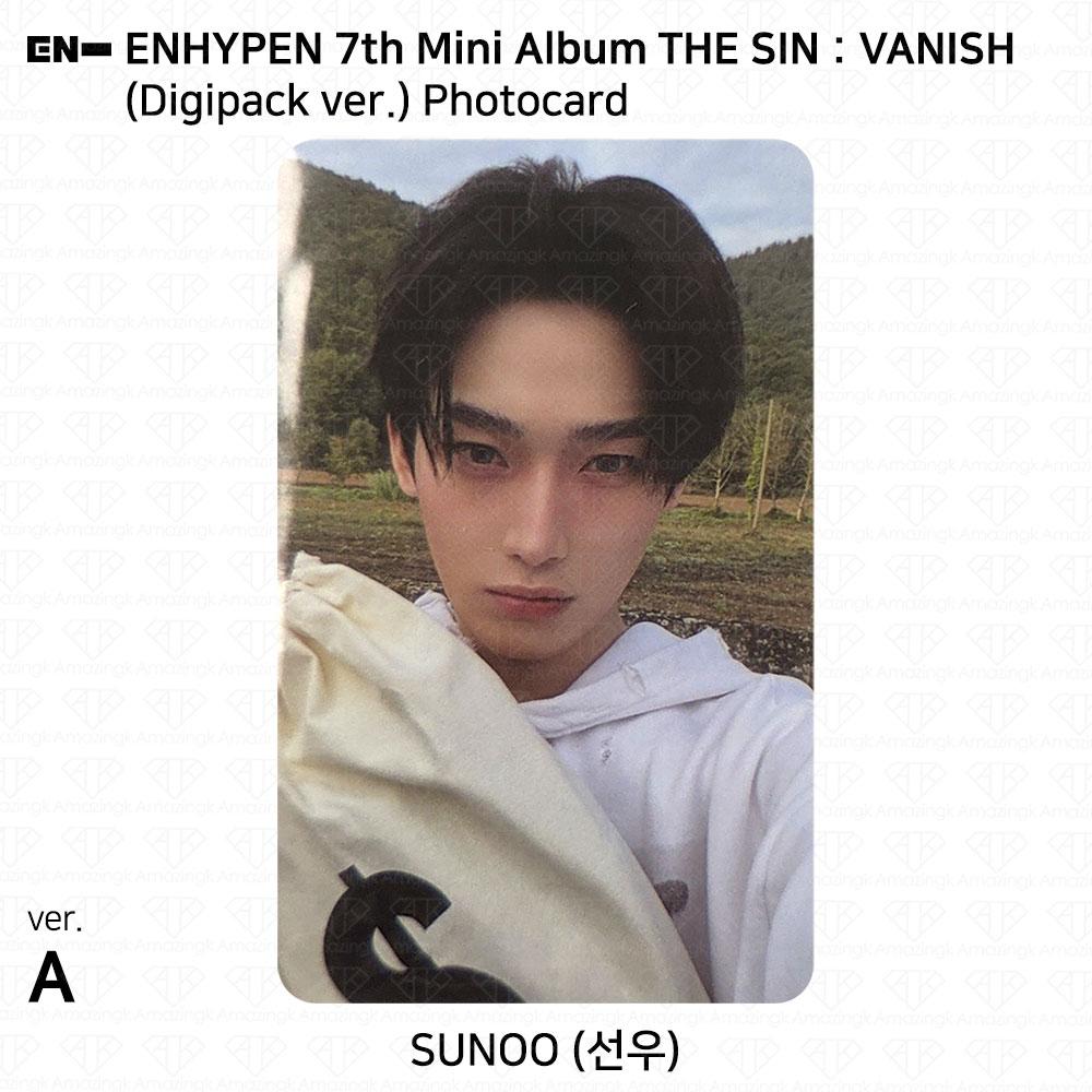 ENHYPEN Das 7. Mini-Album THE SIN:VANISH Digipack-Version. Fotokarte KPOP K-POP