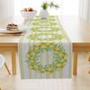 Sommer Zitronenmuster Leinen Tischläufer Esstisch Couchtisch Abdecktuch Zuhause Tischdecke Abdeckung Handtuch