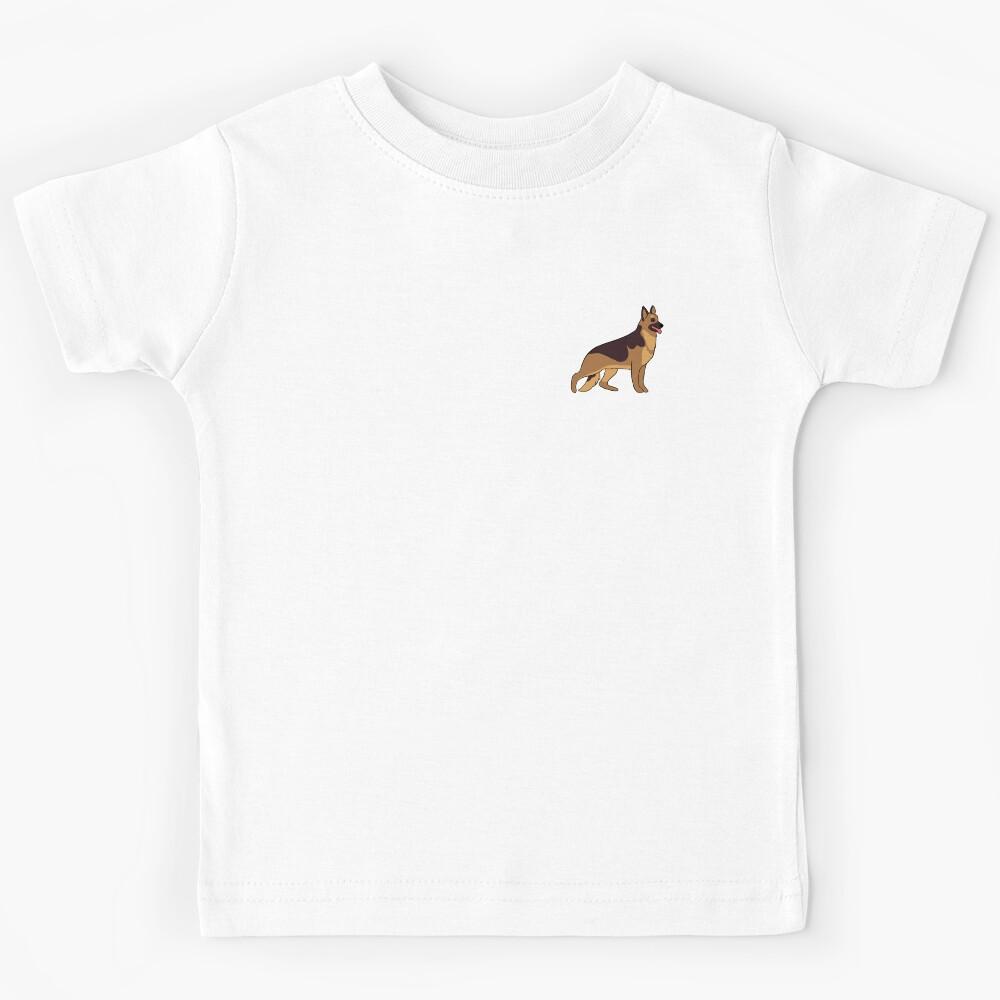 German Shepherd dog cute illustration Kids T-Shirt 120