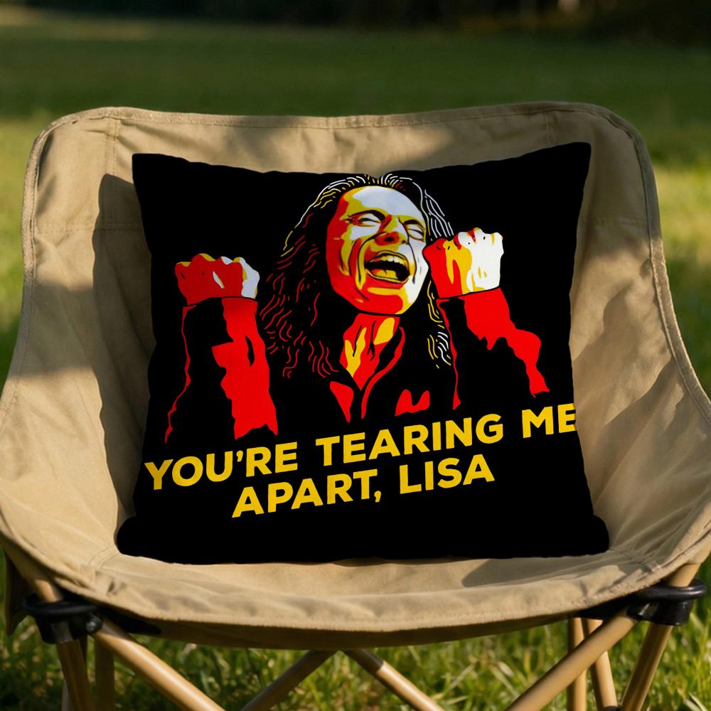 

The Room TTommy Wiseau Cushion Cover Soft Reversible Durable Pillow Cover MultiScene Use for Home Car Daily Comfort 30X30cm