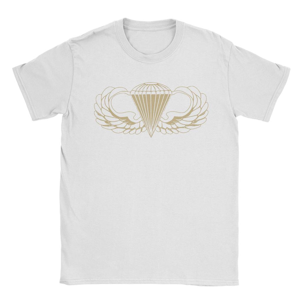 US Army Parachute Wings Badge Airborne TShirt Summer Cotton O Neck Plus Size Top Tees Short Sleeves Street Style Tshirt