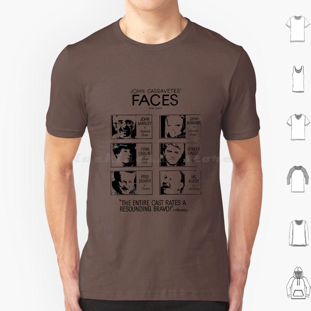 Faces  1968  Movie Poster T Shirt Big Size 100 Cotton Gena Rowlands John Cassavetes A Woman Under The Influence Film Peter