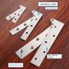 2PCS Chicken Beak Hidden Hinges Inset Damping Pivot Hinge Invisible Door Pivot Hinge  Furniture