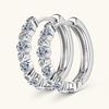 Silvere Glam 2025 Cross-border New Moissanite S925 Sterling Silver Earrings, Fashionable And Trendy Ear Clips