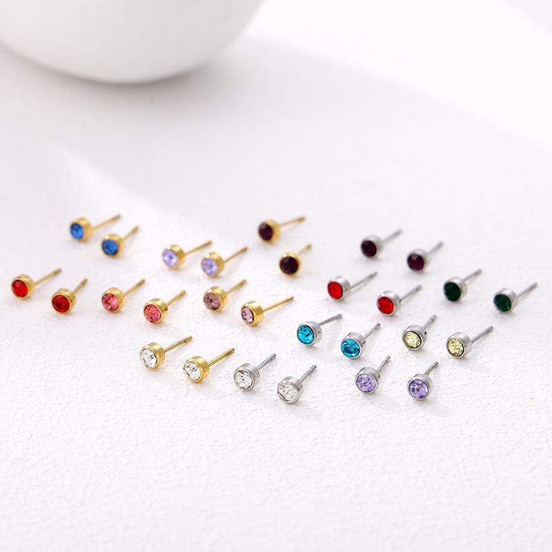 Stahl Mehrfarbig Schraubkugel Ohrstecker Für Damen/Herren Knorpel Helix Hantel Ohrstecker Piercing Schmuck