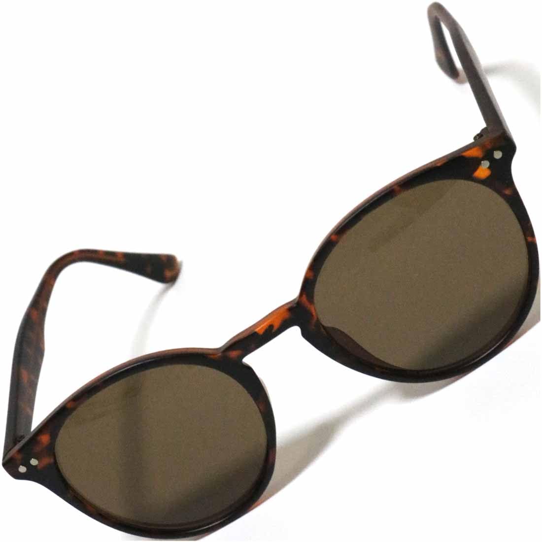 [FashionBerry] Matte Demi x Brown Sunglasses, Non-Prescription Glasses, Fashion Glasses, Tinted Glasses, Stylish Eyeglasses, Men s & Women s, Round,