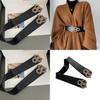 Elastic Versatile Ladies Waist Belt For Dresses Sweaters In Chic Black Camel And