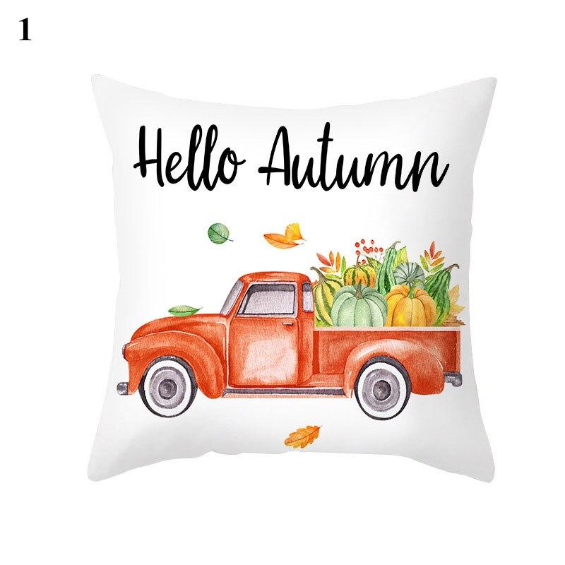 Halloween Pillow Case Linen Sofa Pumpkin Ghosts Cushion Cover Home Decoration Pillowcases Housse De Coussin Throw Pillow Cover