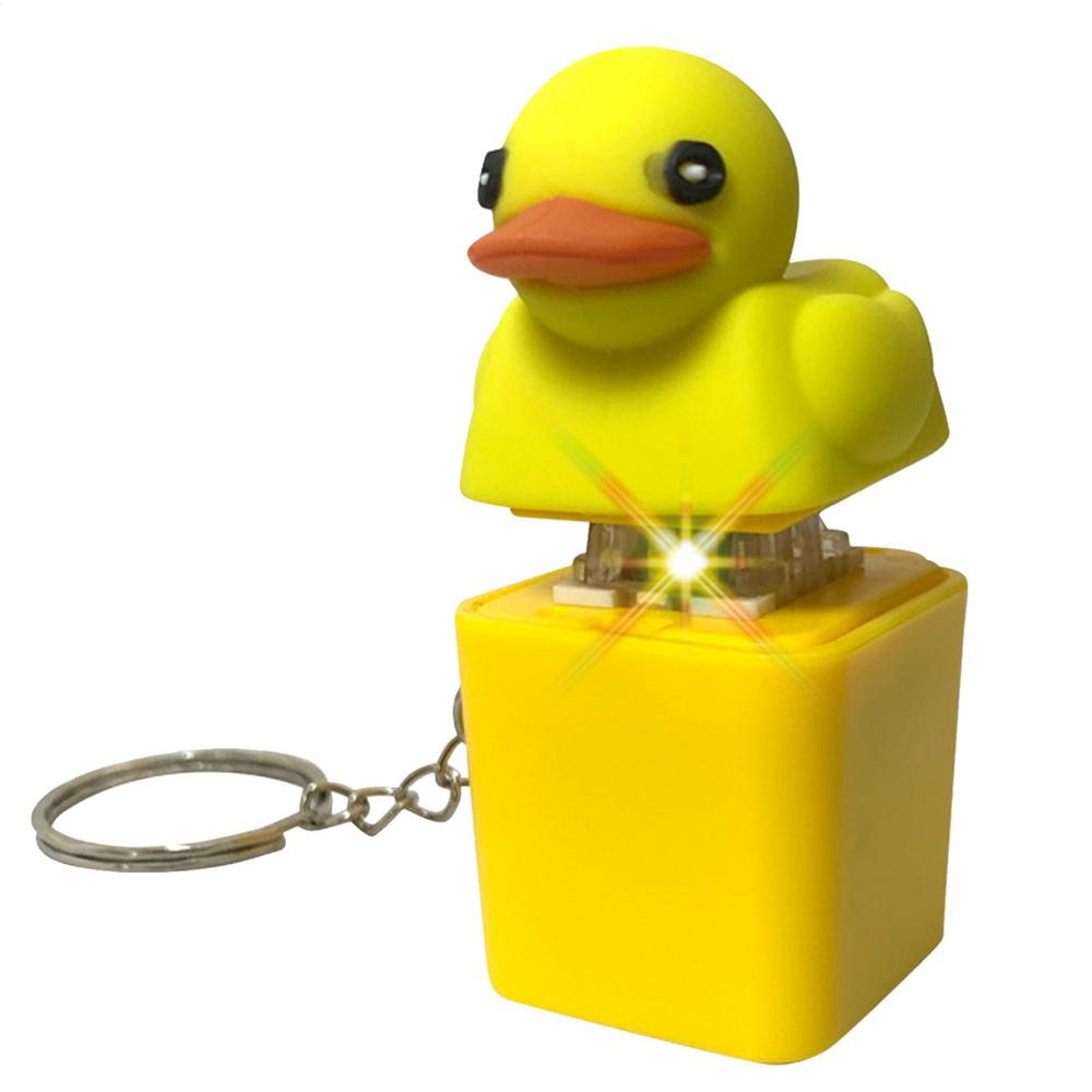 

Duck Quacking Keyboard Button Toy Keychain Bag Pendant Sensory Toys Squeeze Anti Stress Relief Squishys Kids Birthday Gifts жёлтый