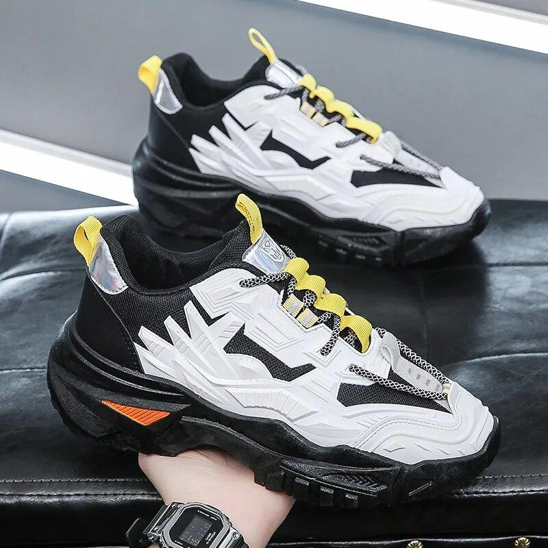 Men's Shoes New Men Casual Shoes Designer Chunky Sneakers for Men Outdoor Comfortable Light Soft Hard-Wearing Running Shoes