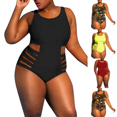 Ladies One- Piece Swimsuit Plus Size Hollow Women's Slim Fit One- Piece Swimsuit