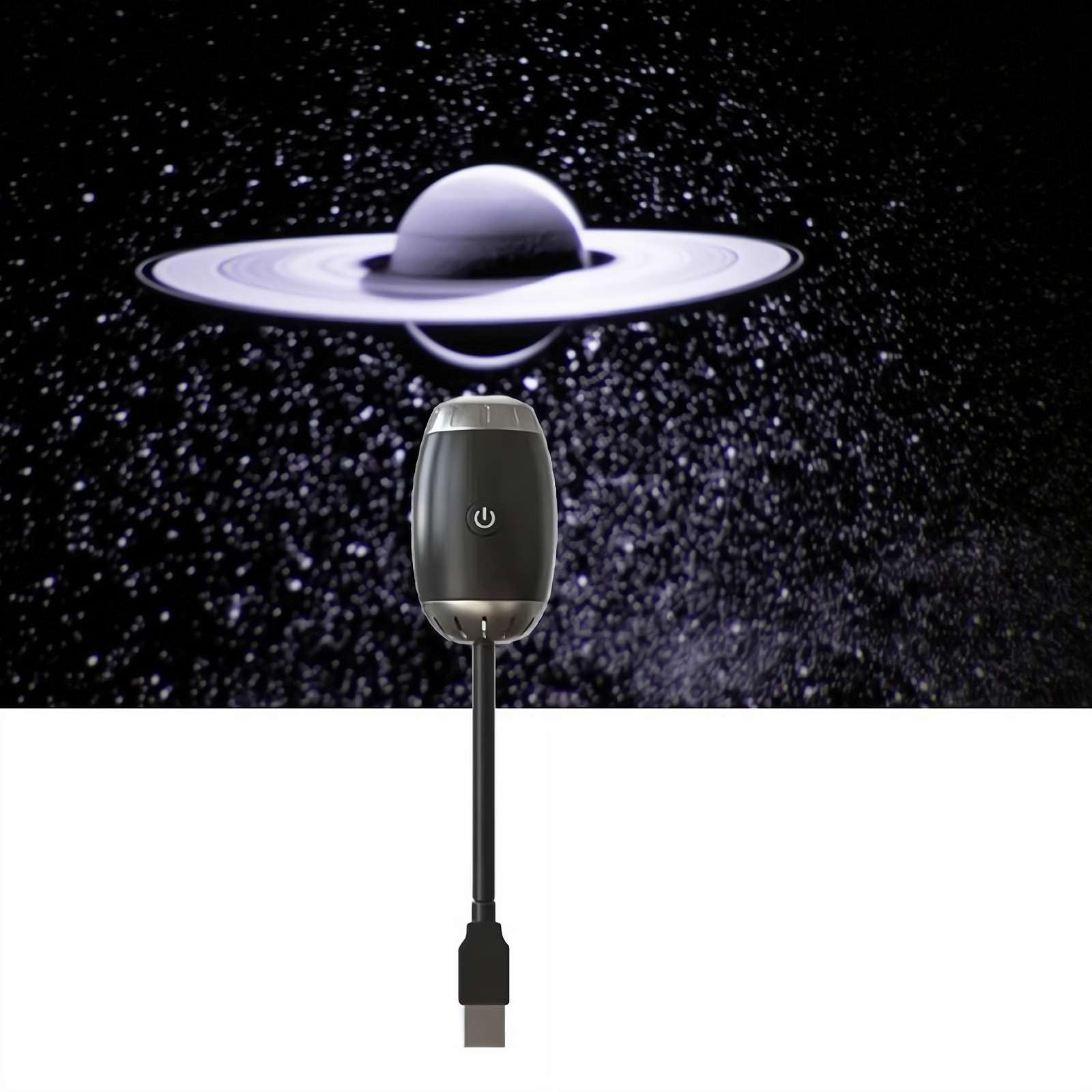 

USB Star Projector Light for Car and Bedroom, HD Galaxy Night Sky Projection Lamp with Romantic Atmosphere, LED USB Powered (White) 1pcs