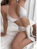 2025 European & American Backless Three-Piece Tie-Up Swimsuit