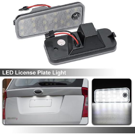 NJSBYL Xenon White LED License Plate Lights For 2013-up Kia Rondo Telluride and Hyundai Azera Santa Fe Rear Number Licence Plate LED Tag Lamps