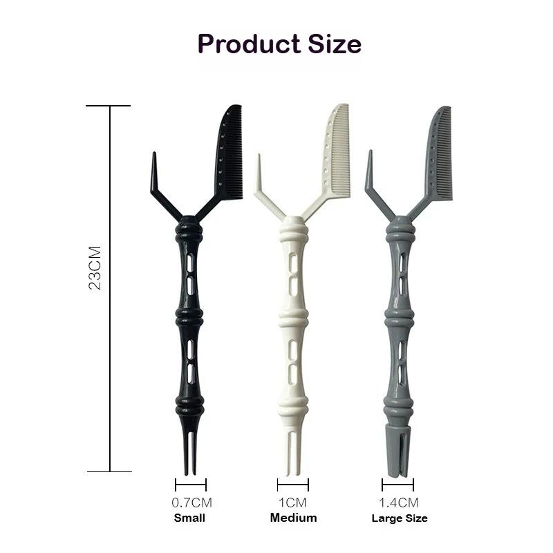 3 pc/Set New Positioning Perm Texture Combs For Barber Shop Professional Women Girls Hairdressing DIY Hair Curling Positioning