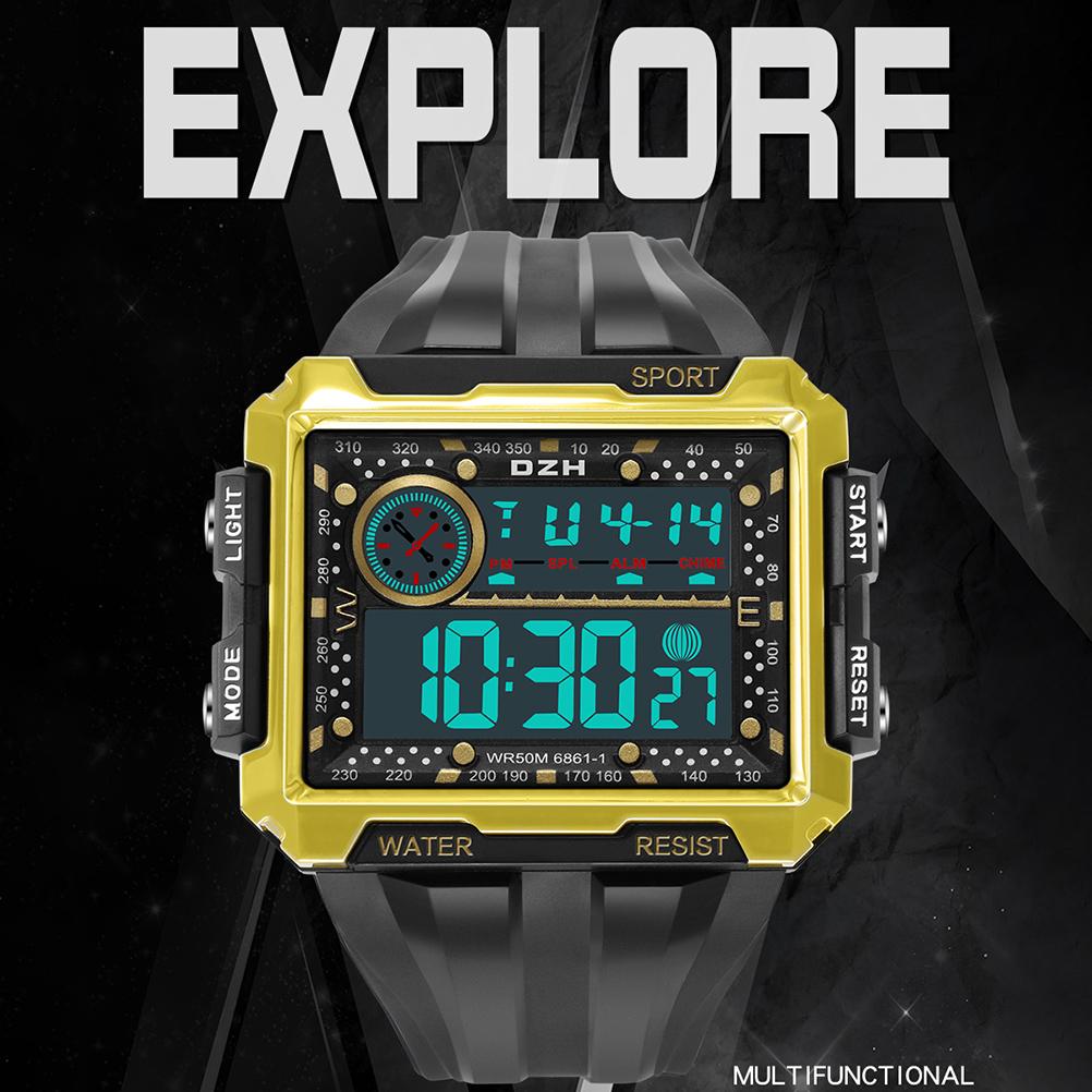 Outdoor Sport Watch Men Luminous Waterproof Watch Screen Electronic Digital Wrist Watch