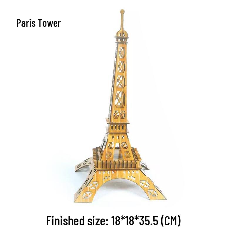 

Красный Бамбук 3D Деревянный Пазл Машина - Сборная Модель с Лазерной Резкой